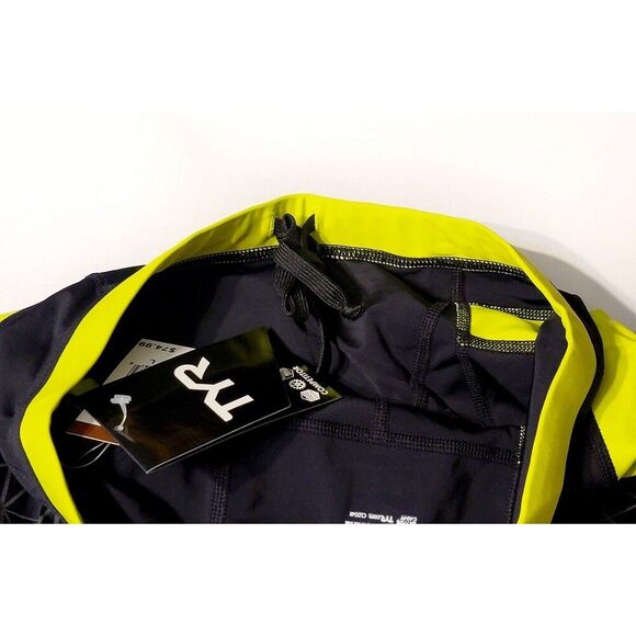 TYR Female Women's 8" Competitor Tri Short RECFO6A Black Lime, Size L - Picture 3 of 5